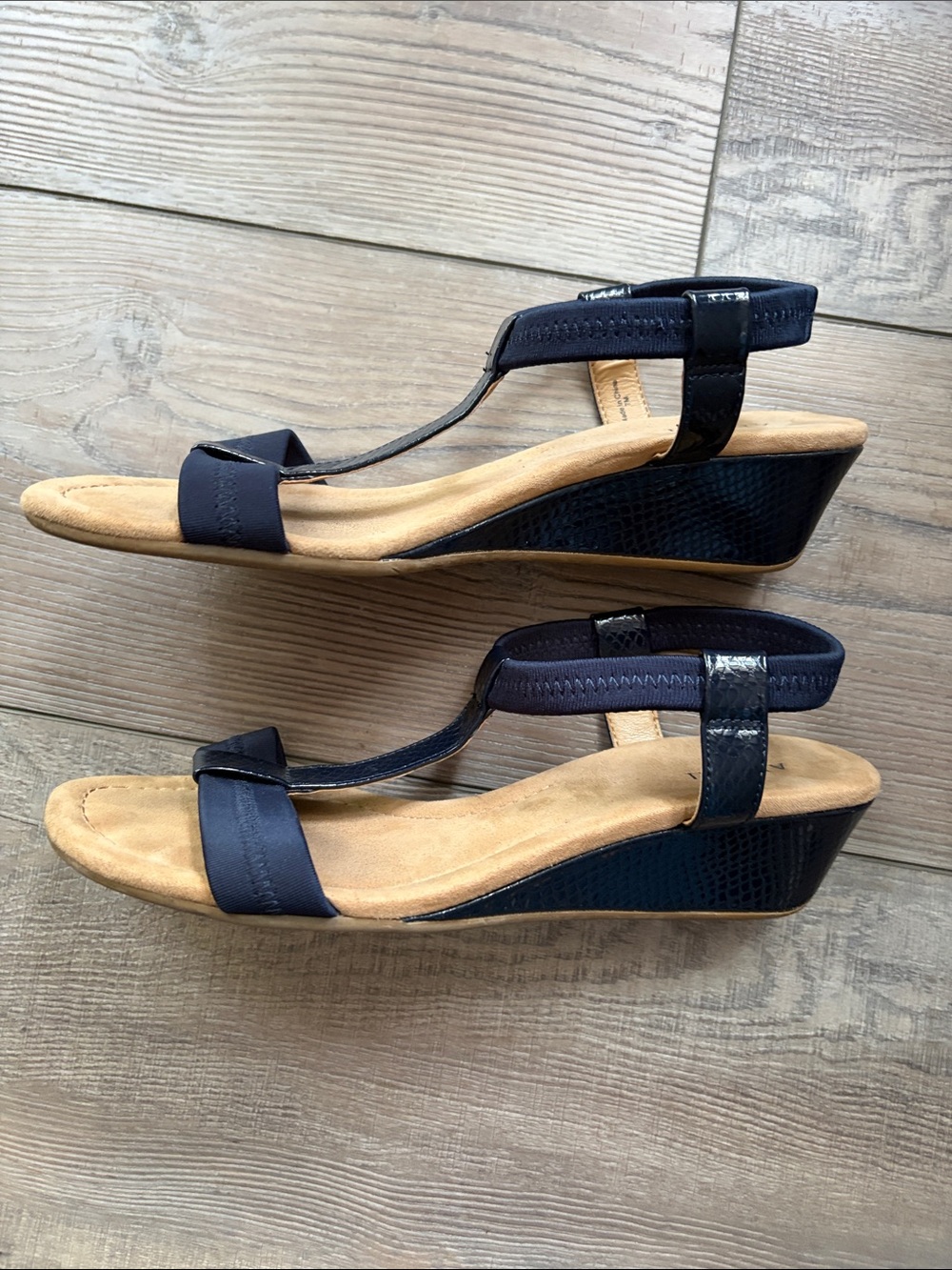 Alfani Navy Blue Sandals - Size 7 - Picture 3 of 8